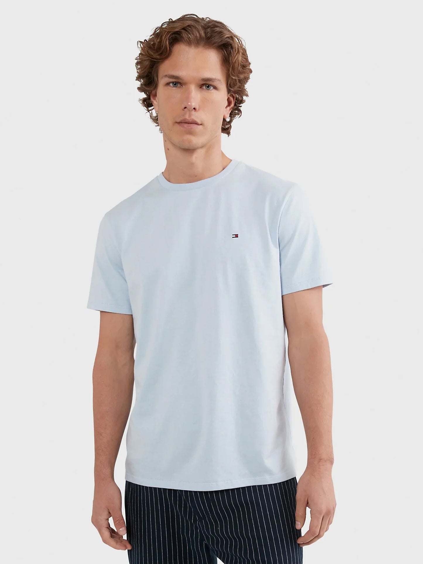Polo Básico Tommy Hilfiger Celeste