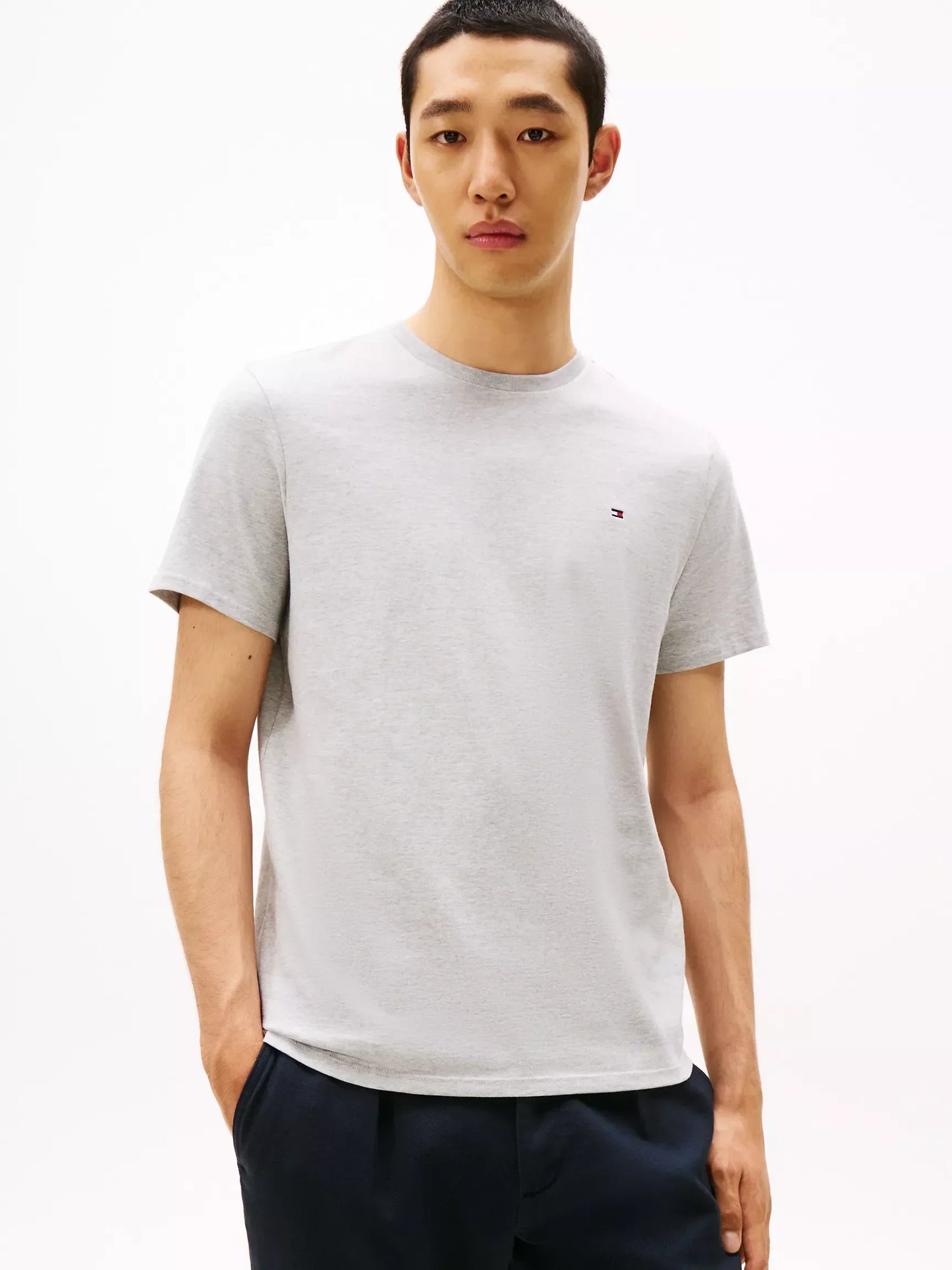 Polo Básico Tommy Hilfiger Gris