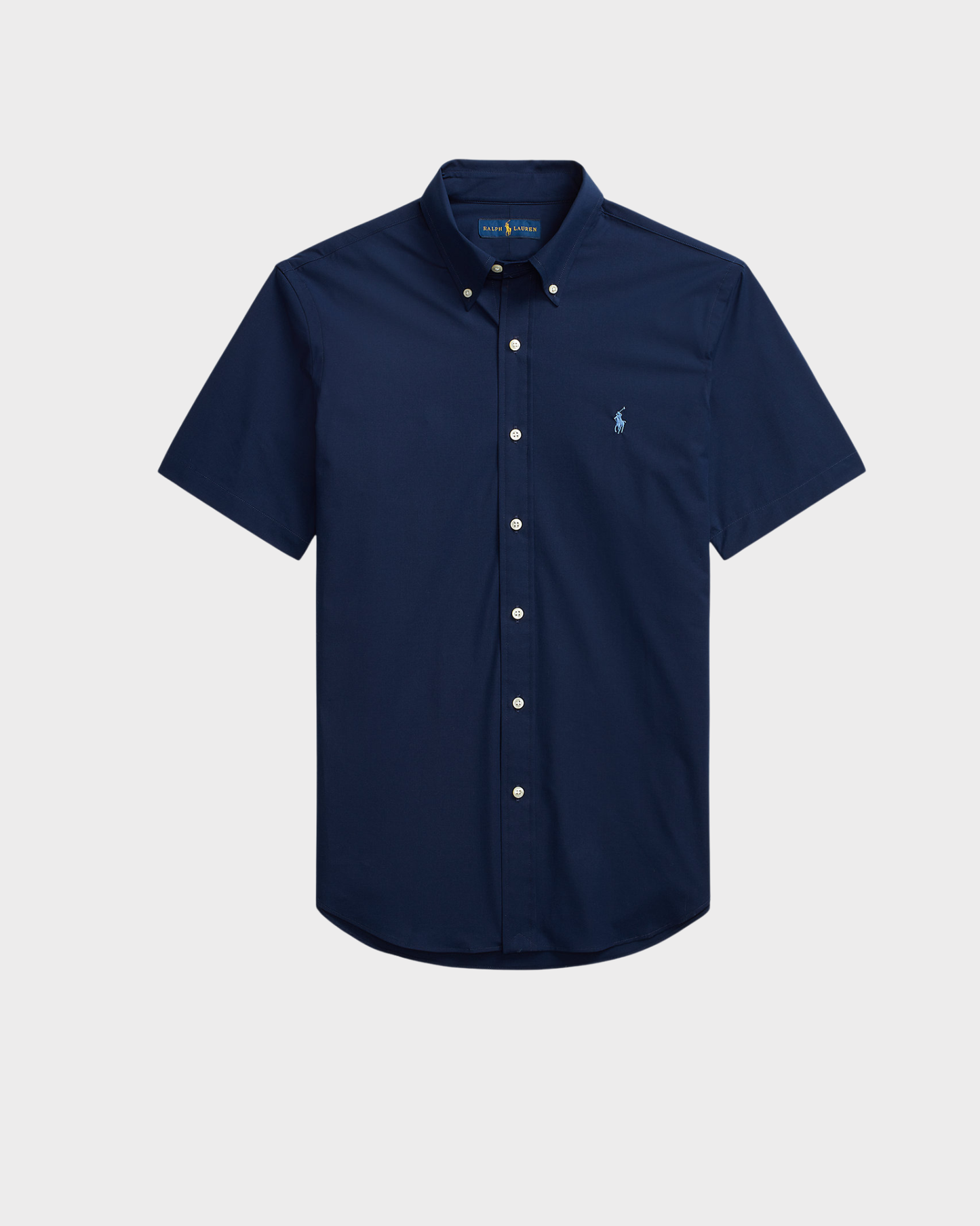 Camisa Ralph Lauren Azul Marino Manga Corta