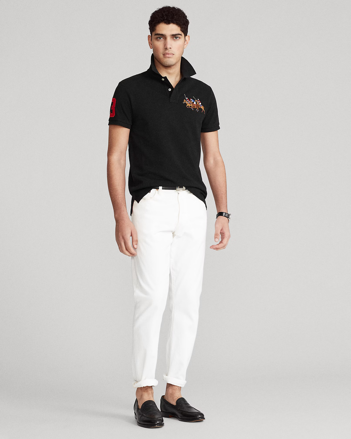Camisero Ralph Lauren Triple Pony Negro