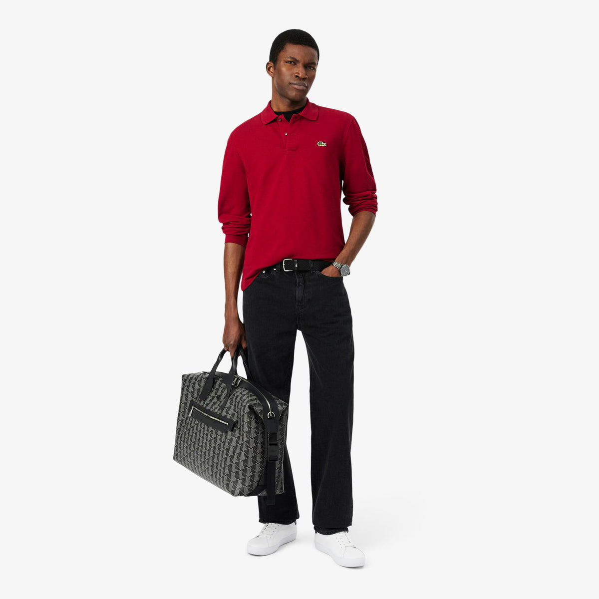 Camisero Manga Larga Lacoste Vino