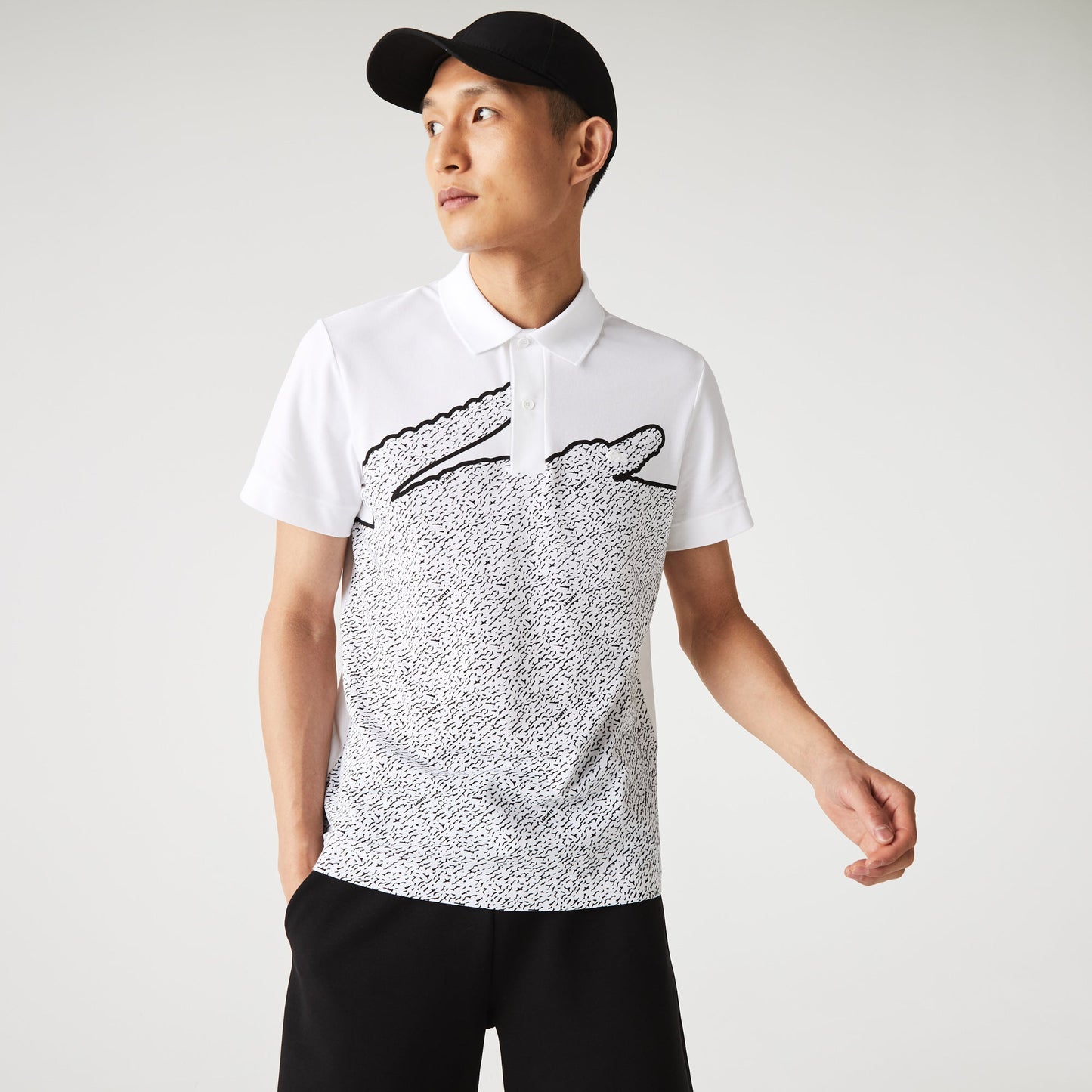 Camisero Lacoste Print Stretch Cotton M