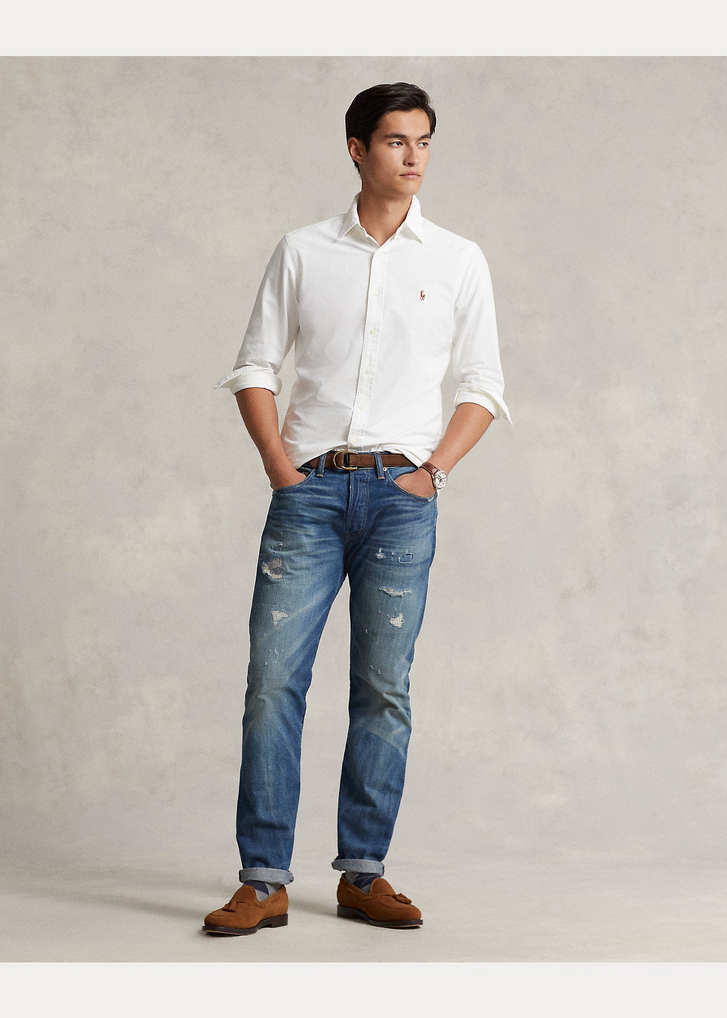 Camisa Oxford Ralph Lauren Blanca