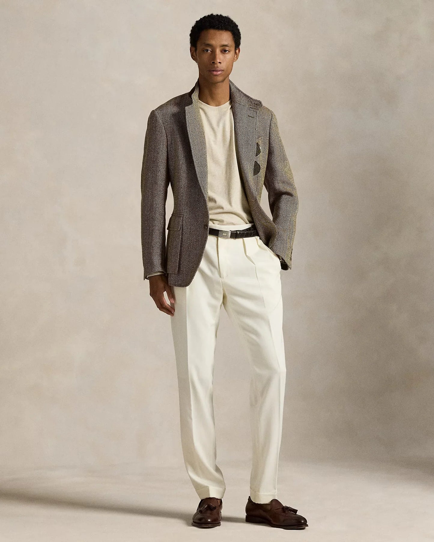 Polo Ralph Lauren Manga Larga Beige