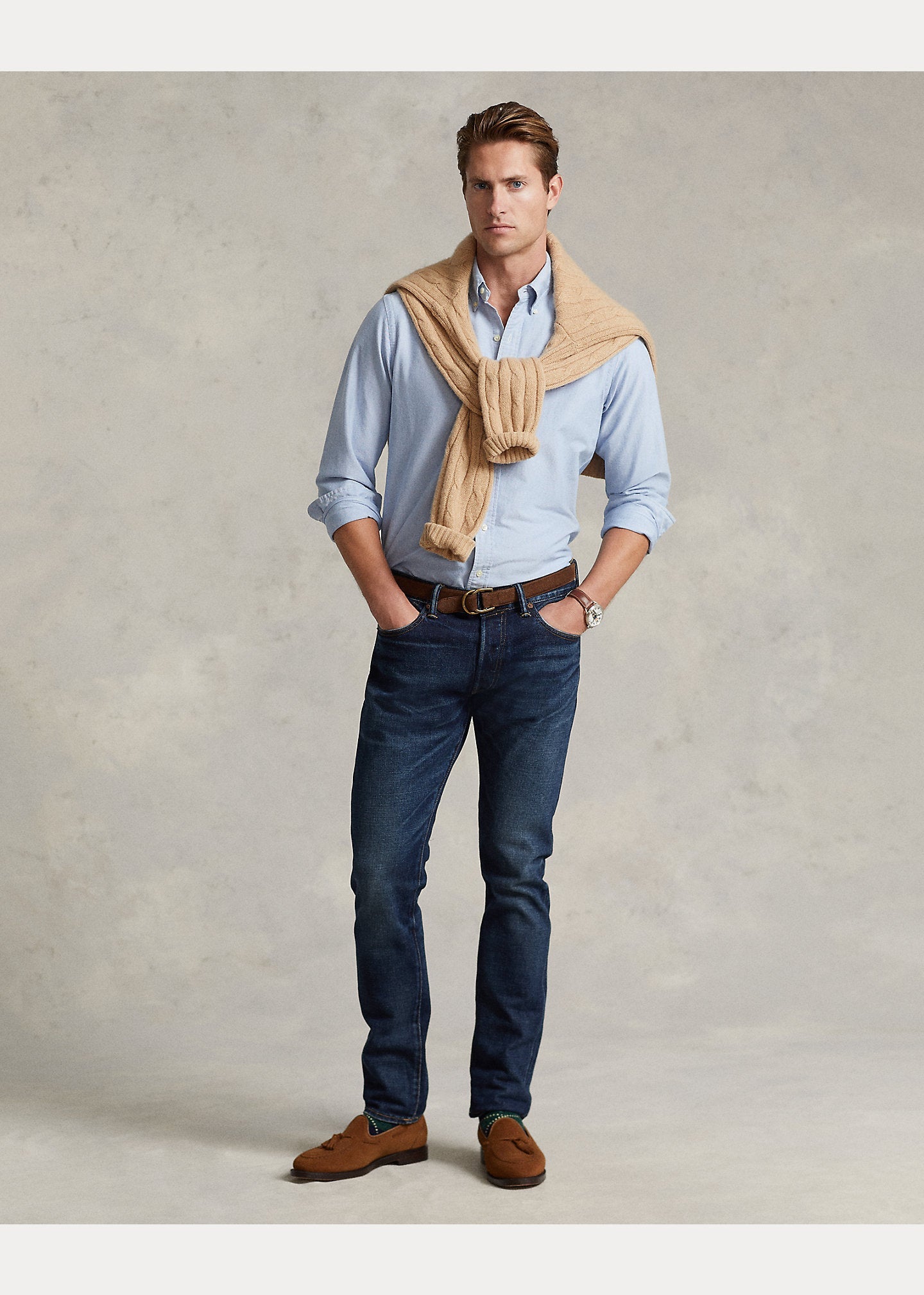 Camisa Oxford Ralph Lauren Celeste
