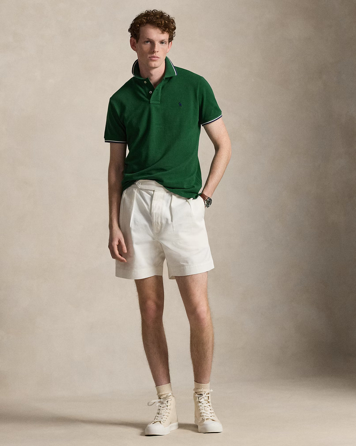 Camisero Ralph Lauren Verde Oscuro Listado