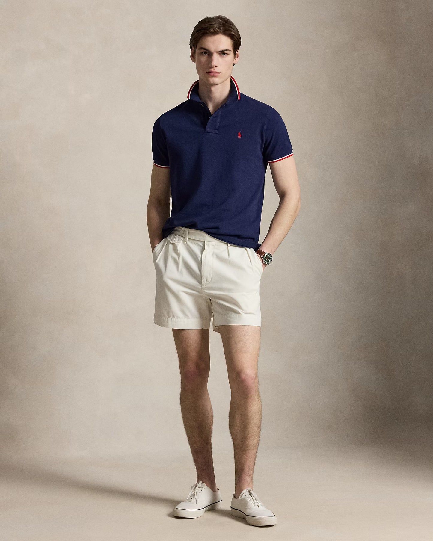 Camisero Ralph Lauren Acero Listado