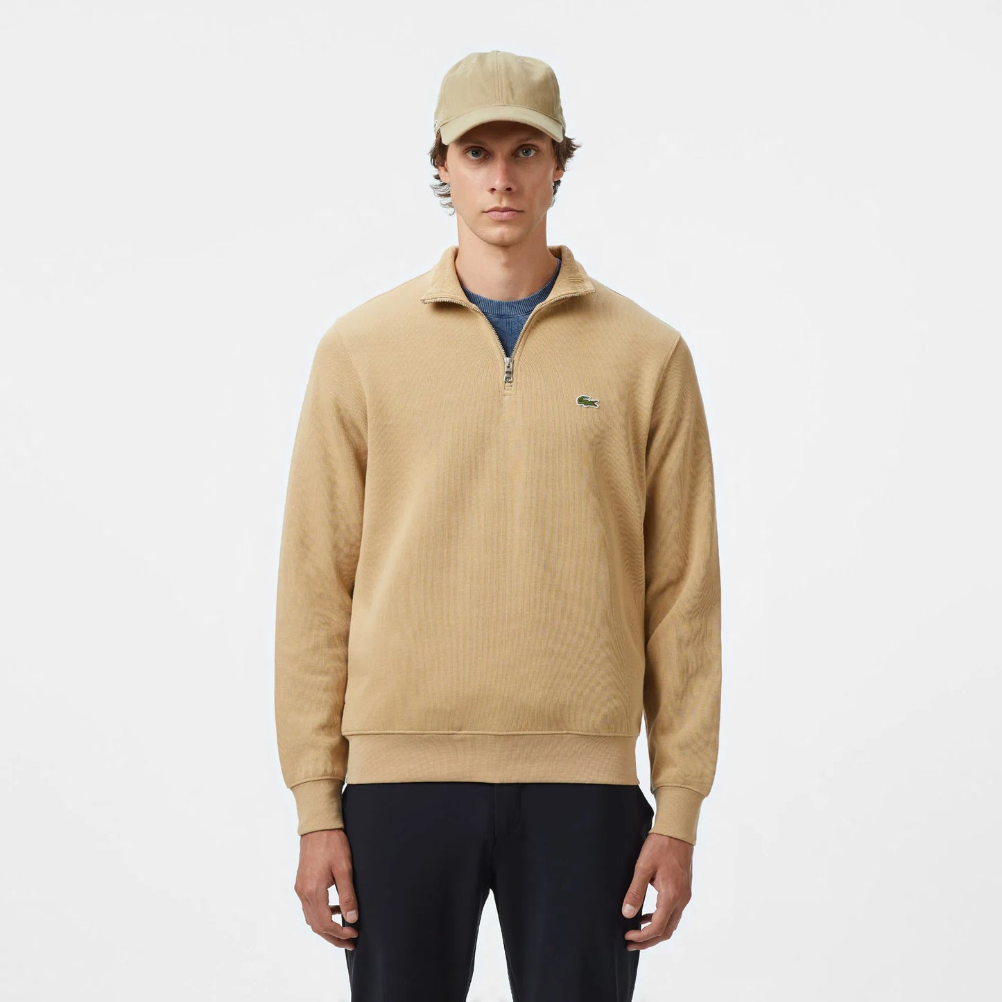Sweater Lacoste 1/4 Beige