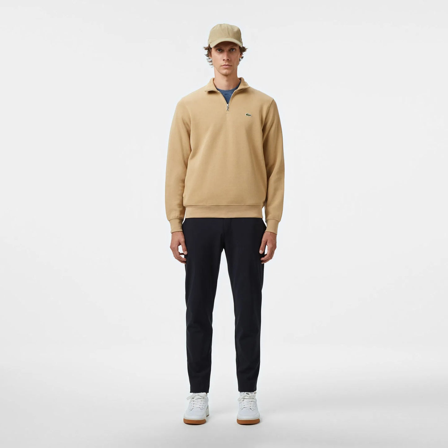 Sweater Lacoste 1/4 Beige