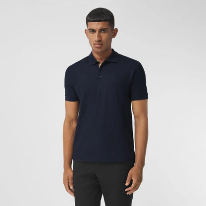 Burberry Polo Piqué Monogram Motif Navy