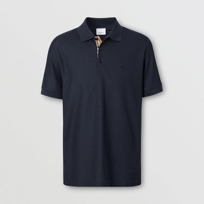 Burberry Polo Piqué Monogram Motif Navy