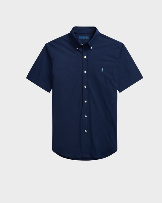 Camisa Ralph Lauren Azul Marino Manga Corta