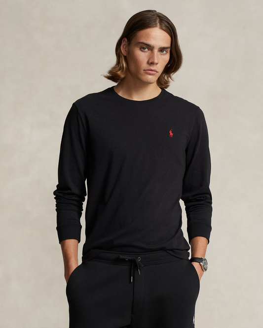 Polo Ralph Lauren Manga Larga Negro