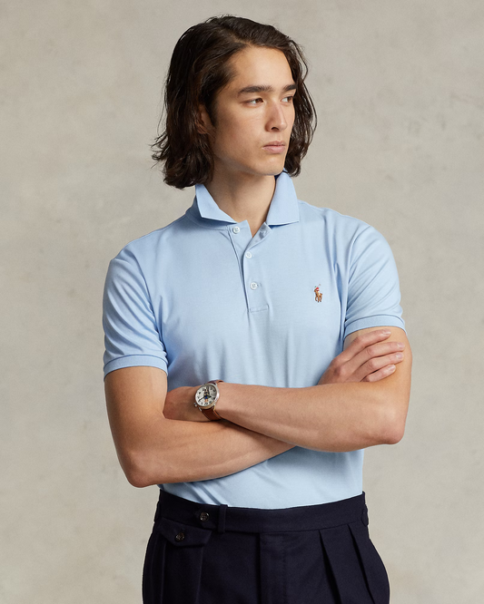 Camisero Ralph Lauren Soft Cotton Celeste