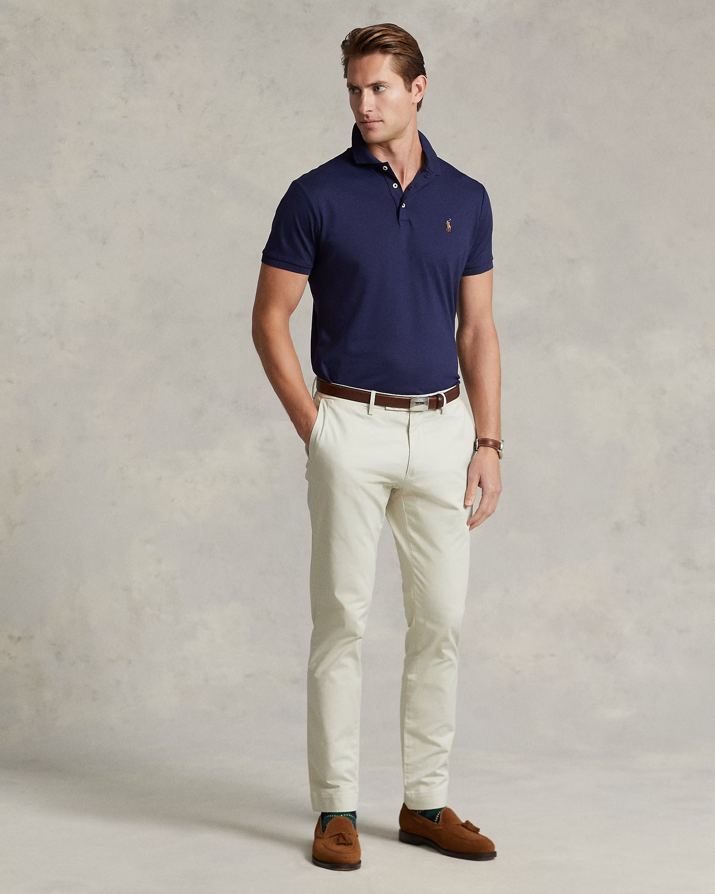 Camisero Ralph Lauren Soft Cotton Azul Marino
