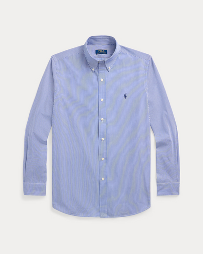 Camisa Ralph Lauren Listada Delgada Azul