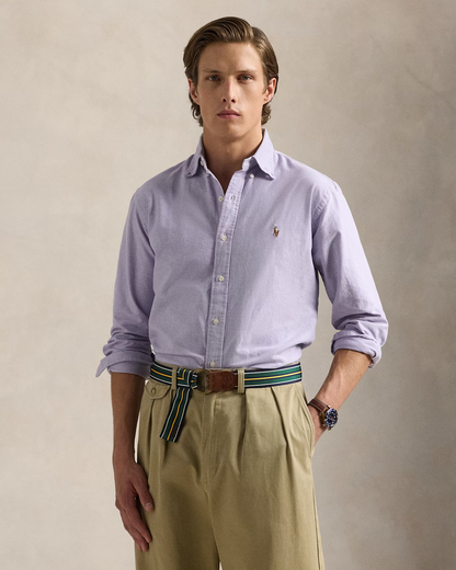Camisa Oxford Ralph Lauren Morada