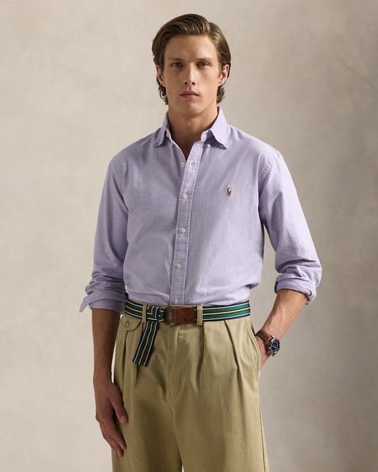 Camisa Oxford Ralph Lauren Morada