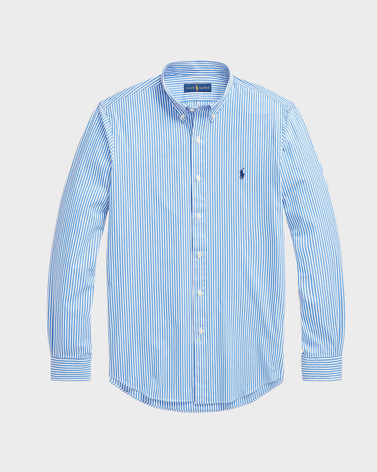 Camisa Ralph Lauren Listada Celeste