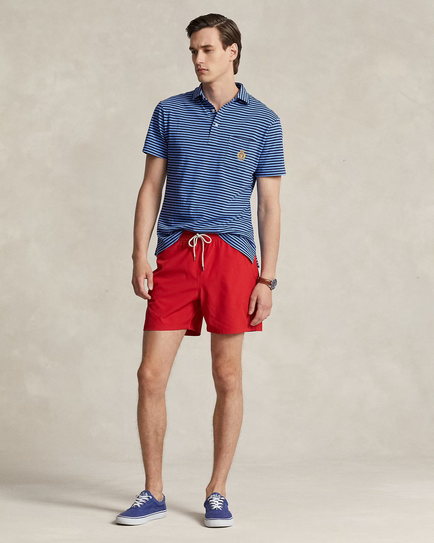Short de baño Ralph Lauren Rojo