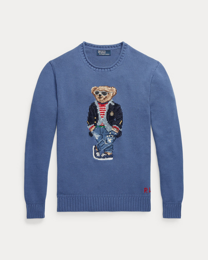 Polo Bear Cotton Mockneck Jumper