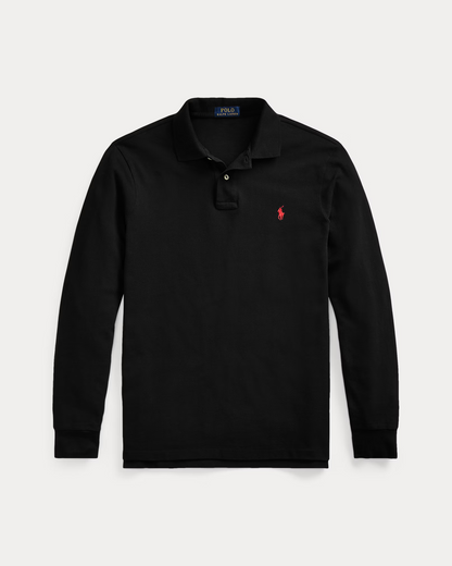 Camisero Ralph Lauren Manga Larga Negro