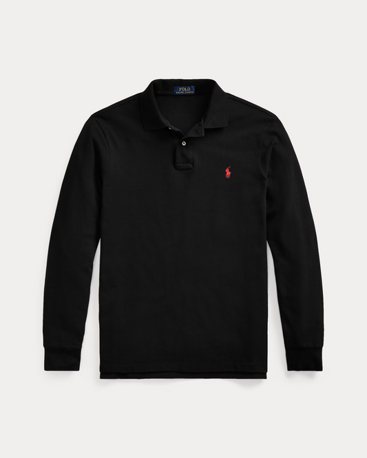 Camisero Ralph Lauren Manga Larga Negro