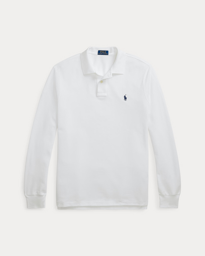Camisero Ralph Lauren Manga Larga Blanco