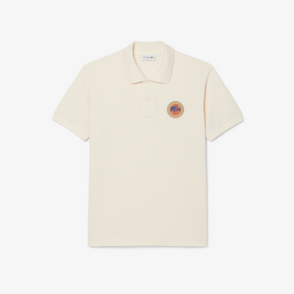 Camisero Lacoste Crema Heritage
