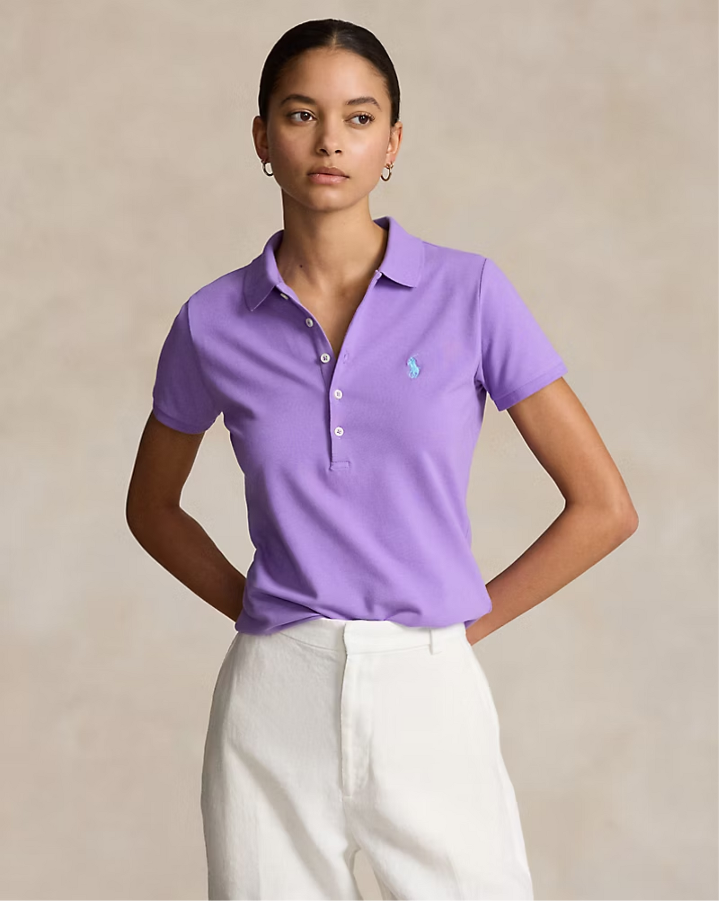 Camisero Ralph Lauren Mujer Lila