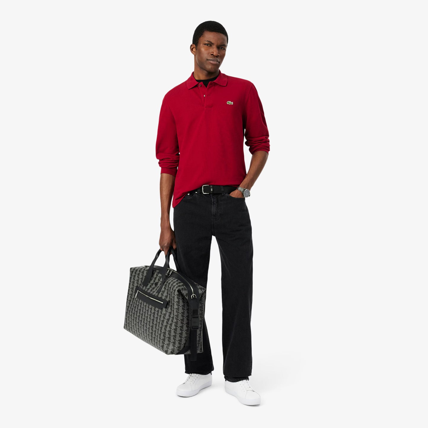 Camisero Manga Larga Lacoste Vino