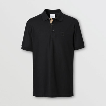 Burberry Polo Piqué Monogram Motif Negro
