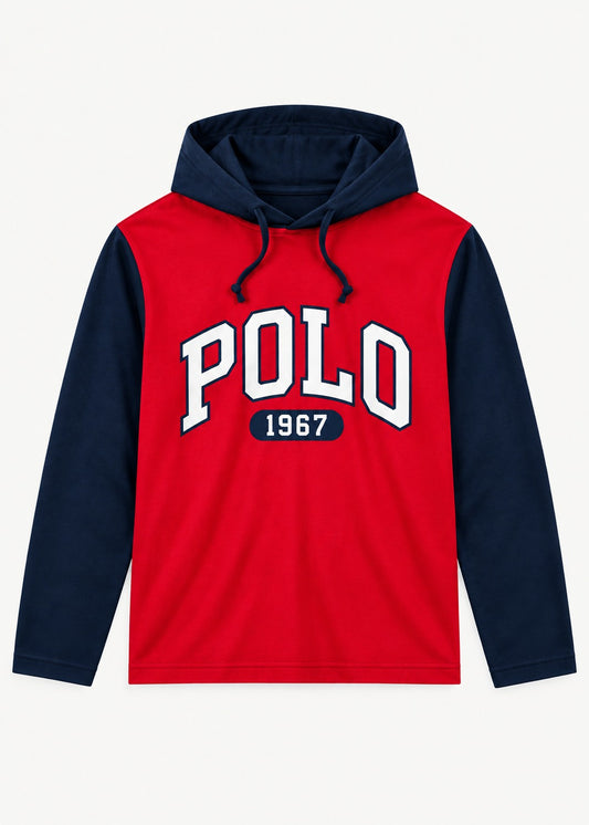 Polo Ralph Lauren con Capucha Multicolor Rojo