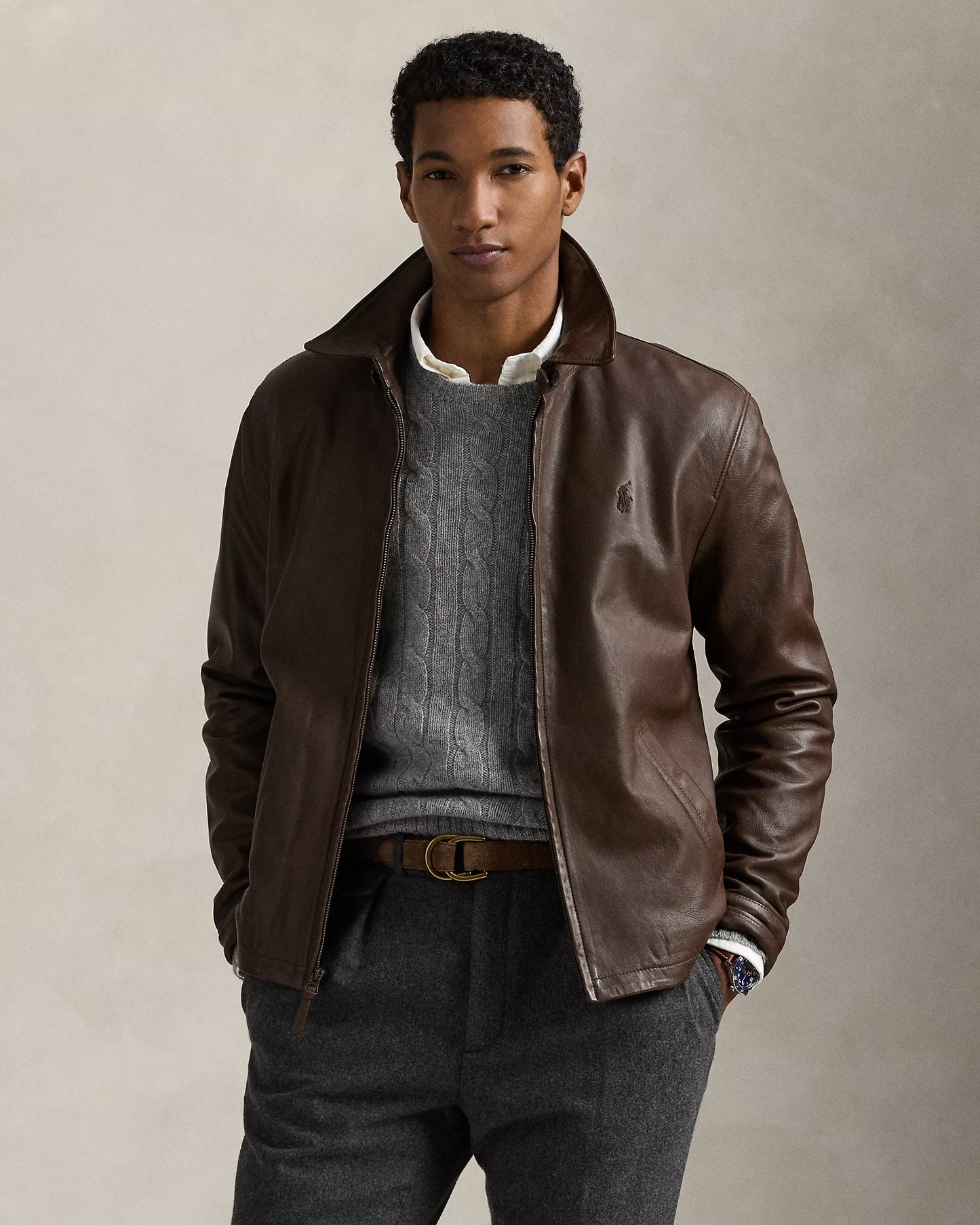 The Bayville Leather Jacket Brown [A PEDIDO]