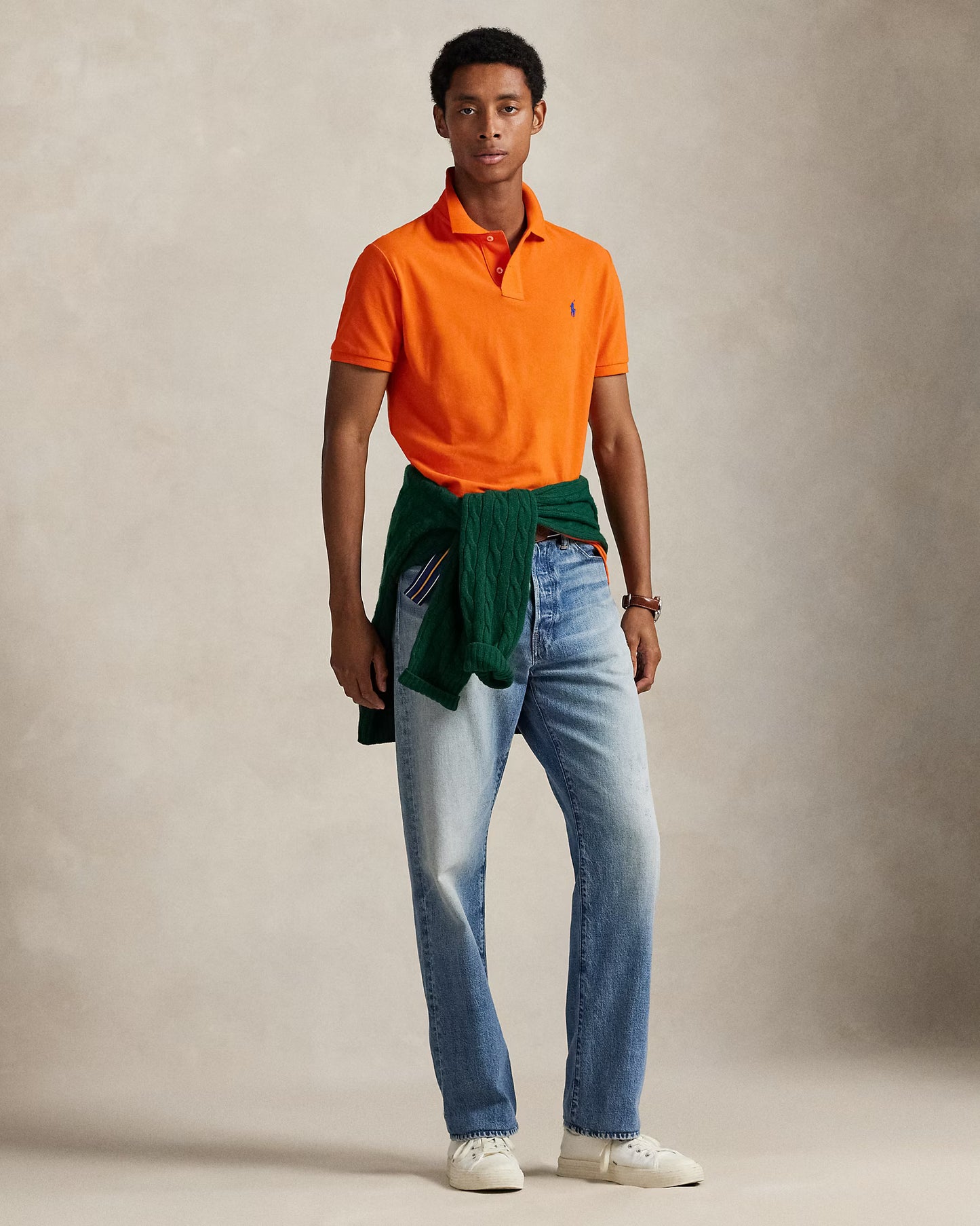 Camisero Ralph Lauren Naranja