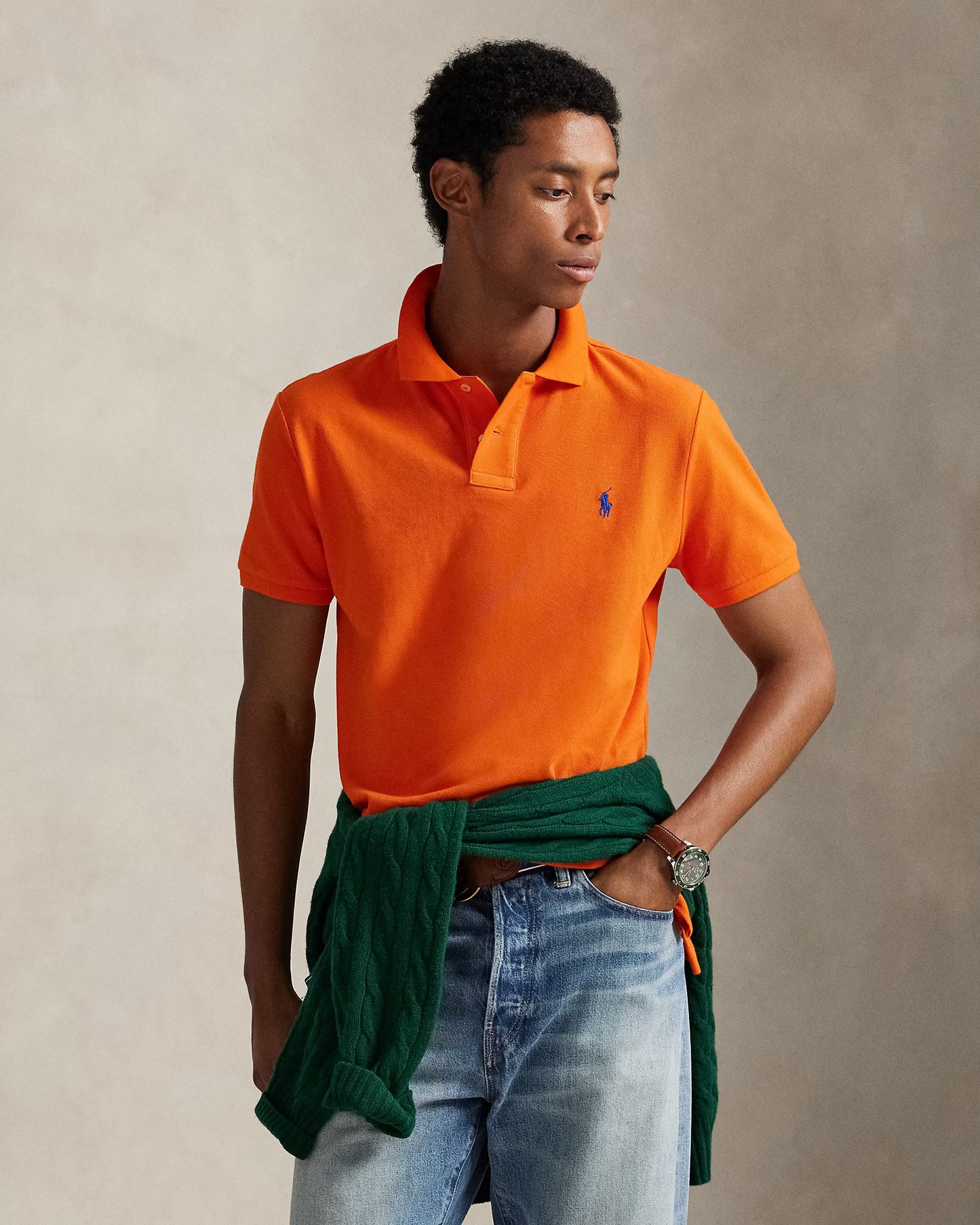 Camisero Ralph Lauren Naranja