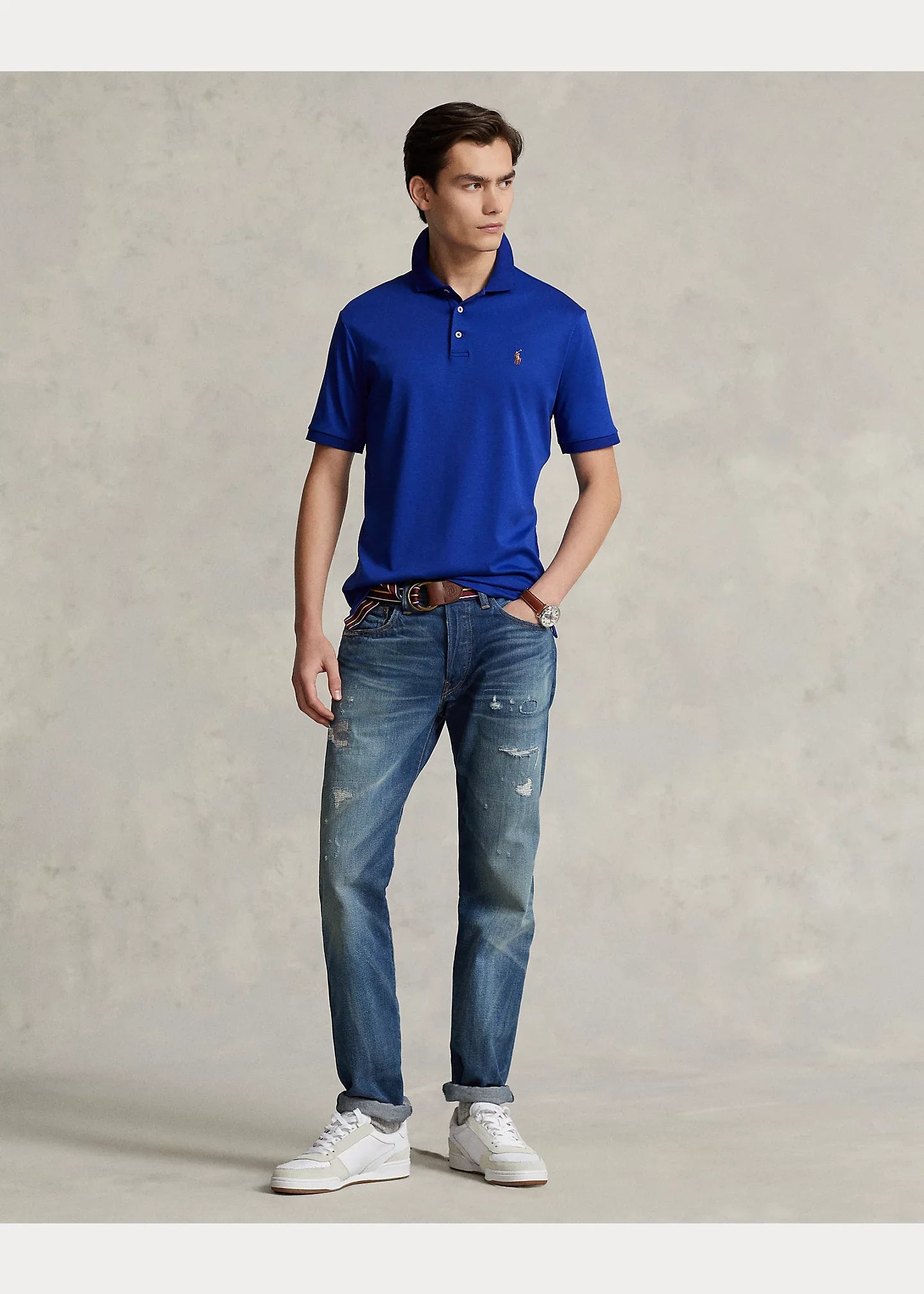 Camisero Ralph Lauren Soft Cotton Azulino