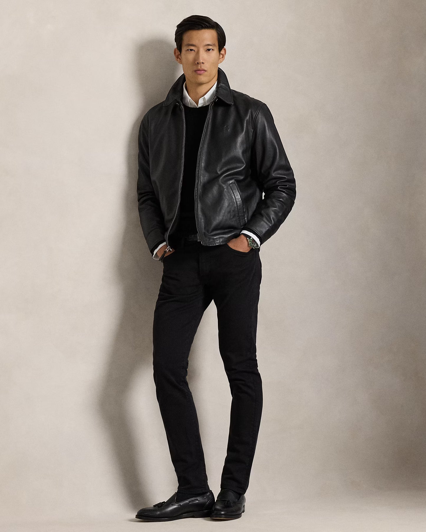 The Bayville Leather Jacket Black [A PEDIDO]