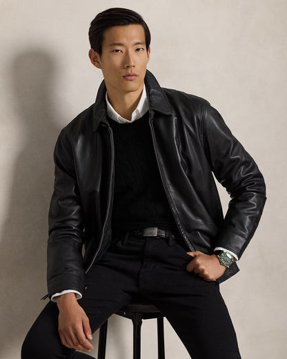 The Bayville Leather Jacket Black [A PEDIDO]