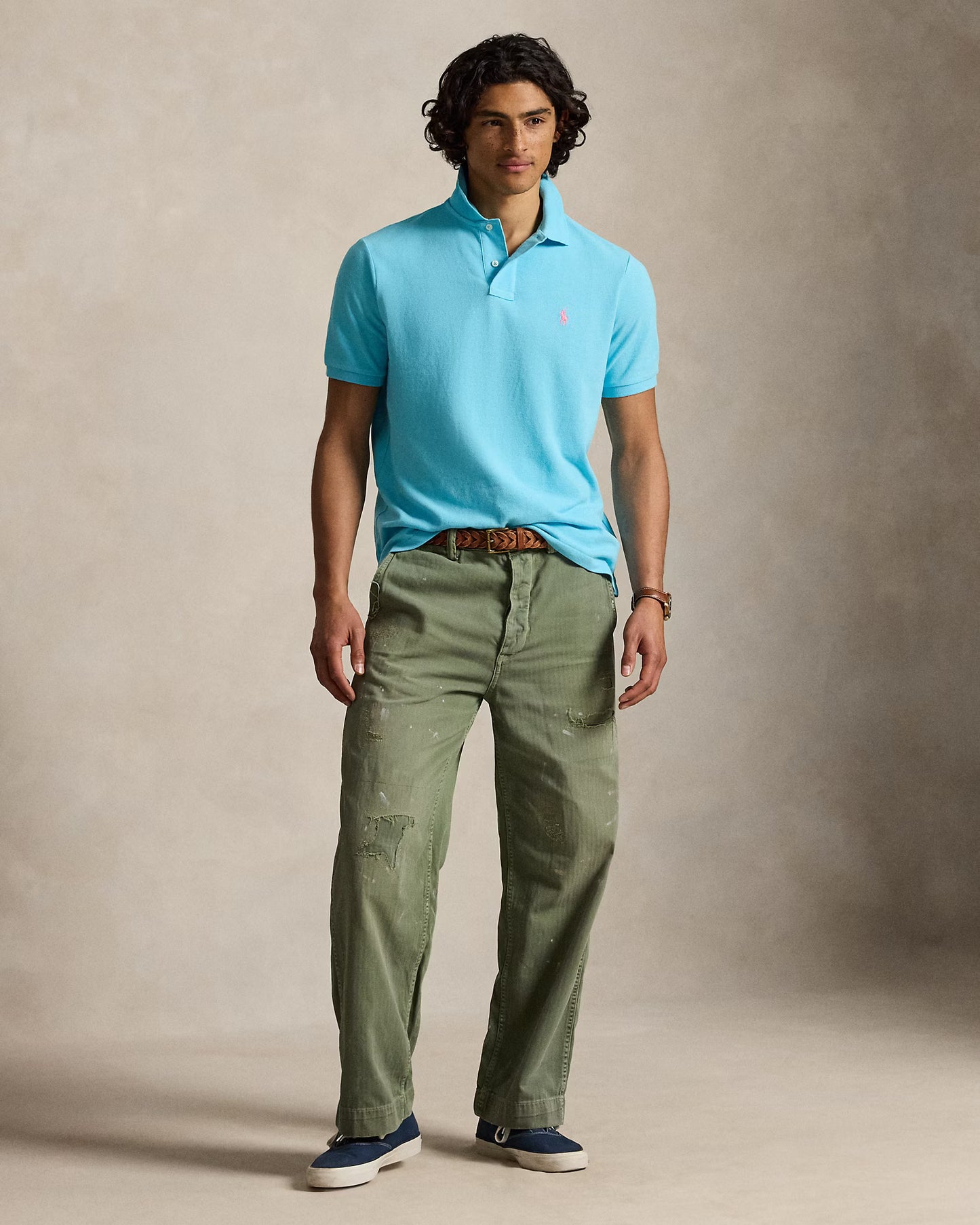 Camisero Ralph Lauren Turquesa