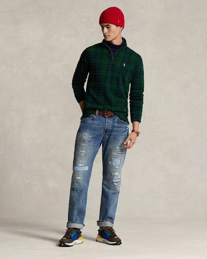 Sweater 1/4 Ralph Lauren Verde Cuadros