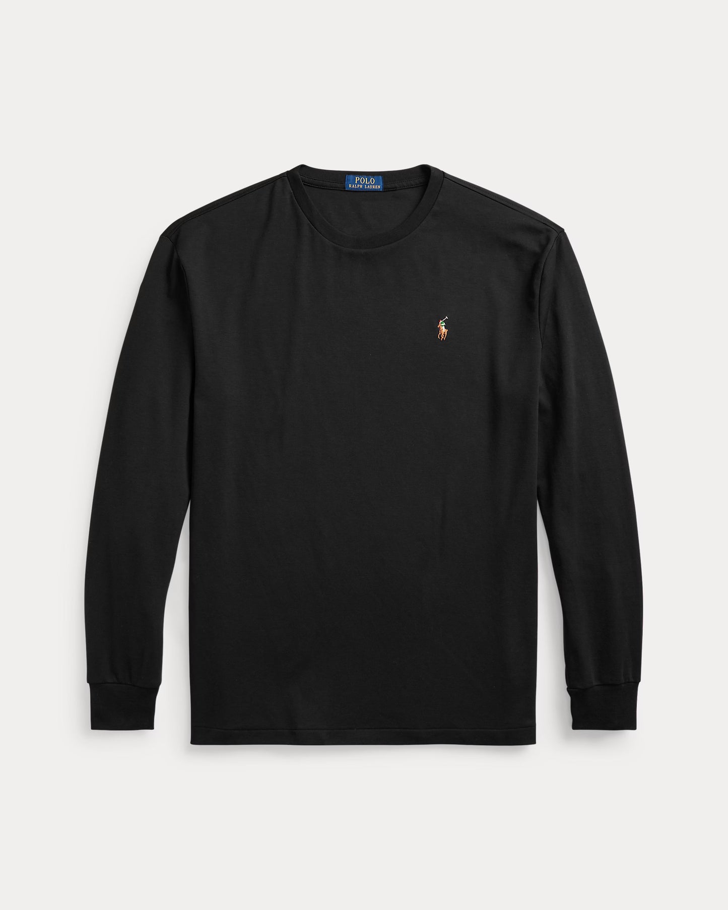 Polo Ralph Lauren Manga Larga Soft Cotton Negro [PREVENTA]