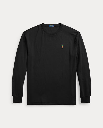 Polo Ralph Lauren Manga Larga Soft Cotton Negro [PREVENTA]