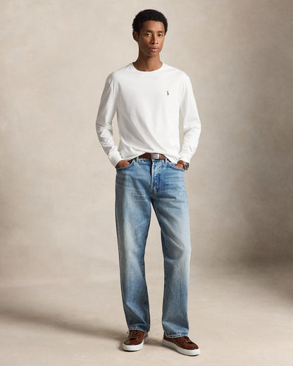 Polo Ralph Lauren Manga Larga Soft Cotton Blanco [PREVENTA]