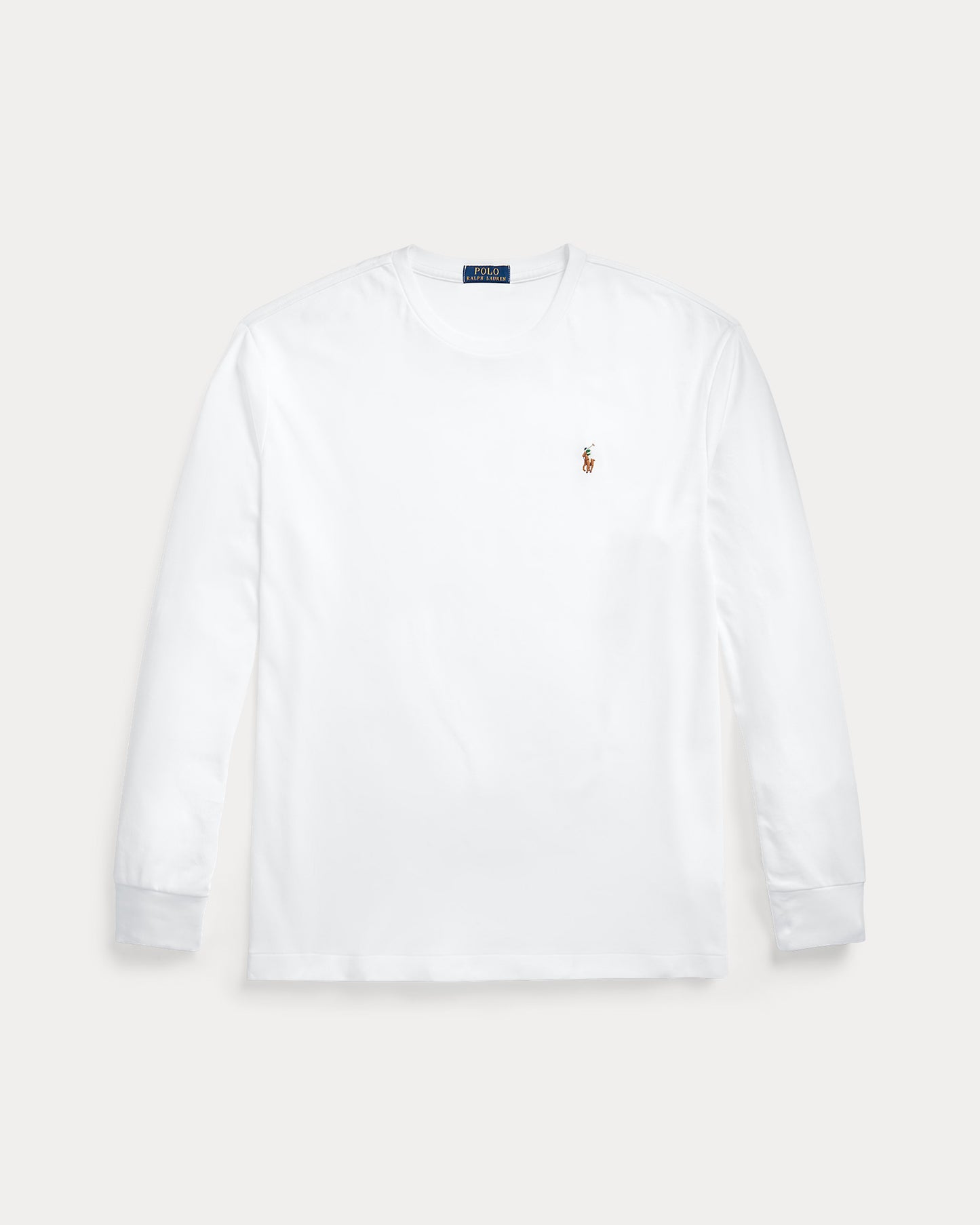 Polo Ralph Lauren Manga Larga Soft Cotton Blanco [PREVENTA]