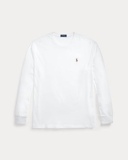 Polo Ralph Lauren Manga Larga Soft Cotton Blanco [PREVENTA]