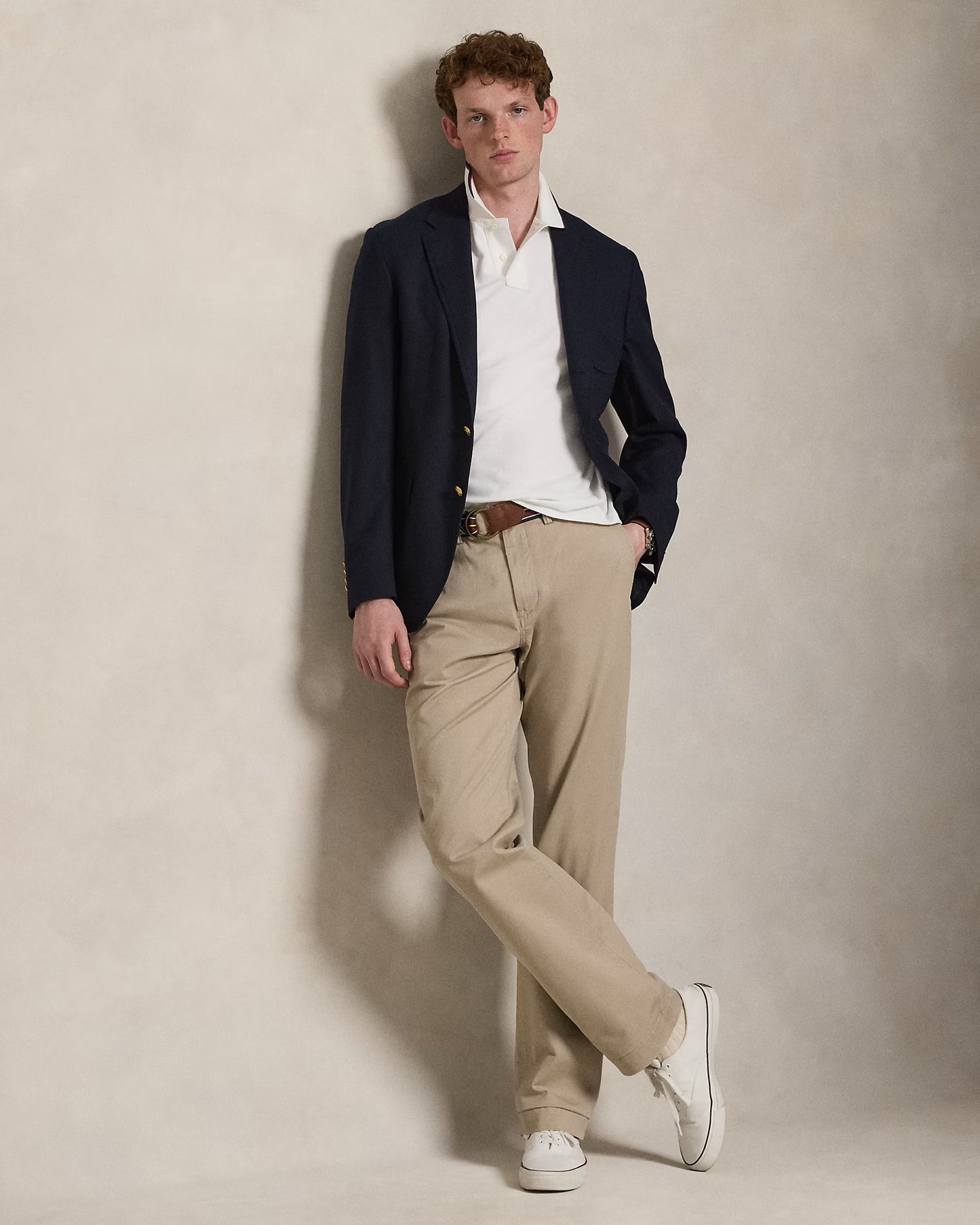 Camisero Ralph Lauren Blanco Listado