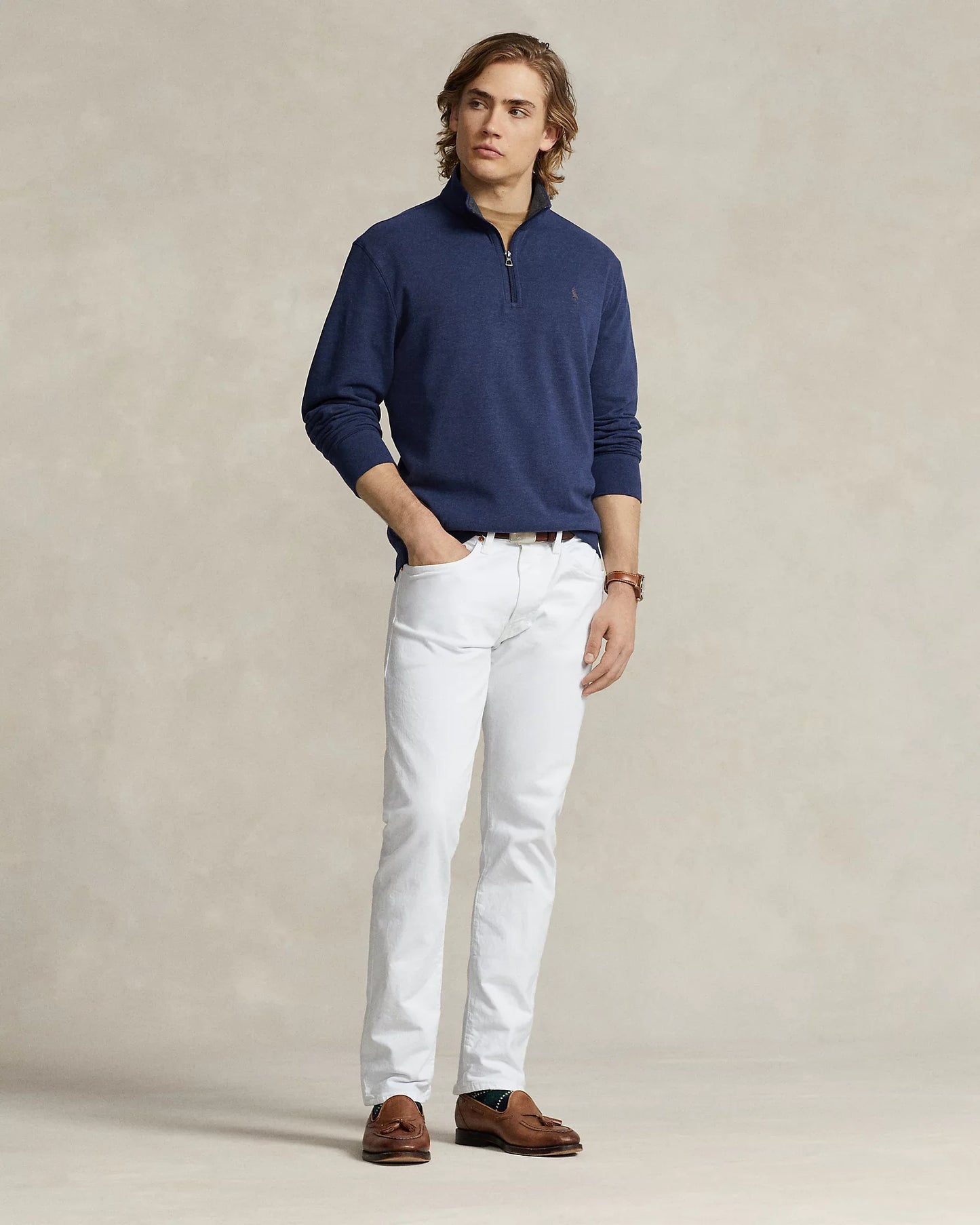 Sweater 1/4 Ralph Lauren Azul