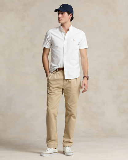 Camisa Ralph Lauren Oxford Blanca Manga Corta