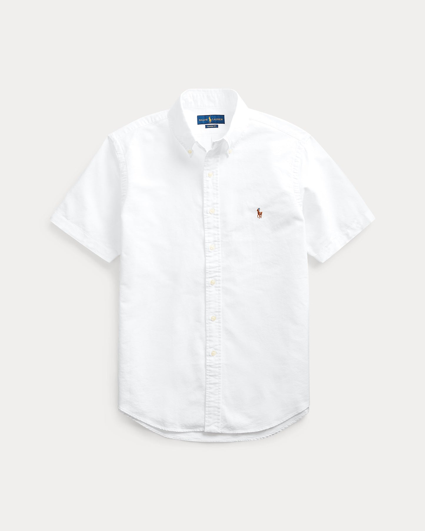 Camisa Ralph Lauren Oxford Blanca Manga Corta